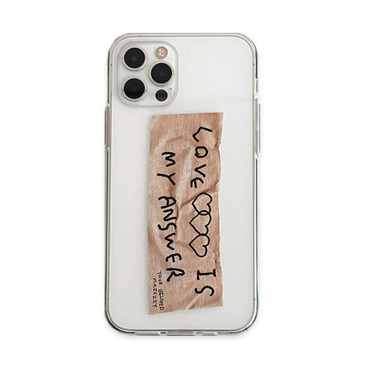 Mazzzzy Love Is My Answer Phone Case (Jelly/Jelly Hard/Magsafe)