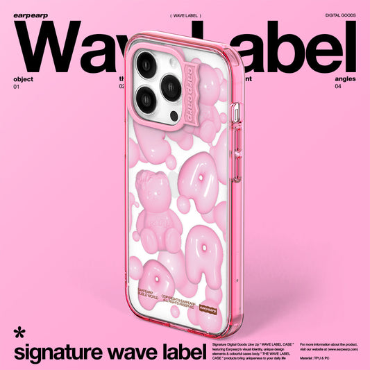 FACO BUBBLE WORLD-PINK (Wave Label Clear Case)