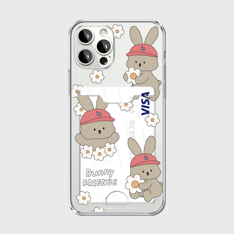 559 Friends Bunny B (Card Pocket Jelly Case 透明插卡款)