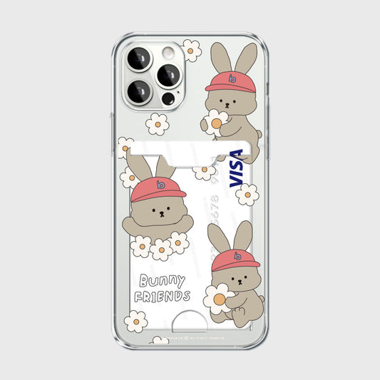 559 Friends Bunny B (Card Pocket Jelly Case 透明插卡款)