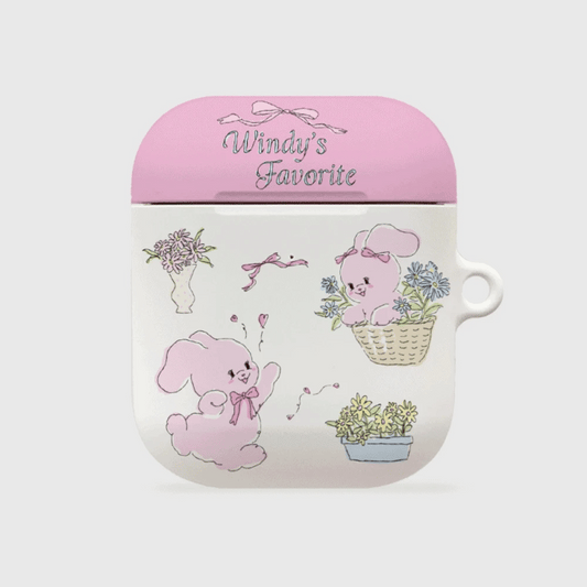 Vintage Bunny Windy Airpods Case (Hard 硬殼)