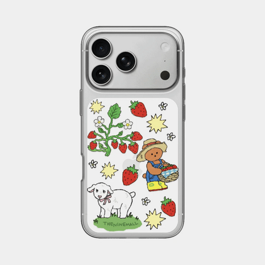 Strawberry Farm Gummy Phone Case (Clear 透明殼)
