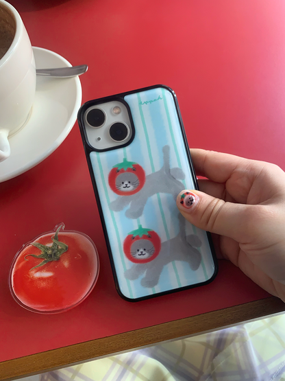 Eppah Tomato Cat Case (Epoxy bumper/Glass/Magsafe)