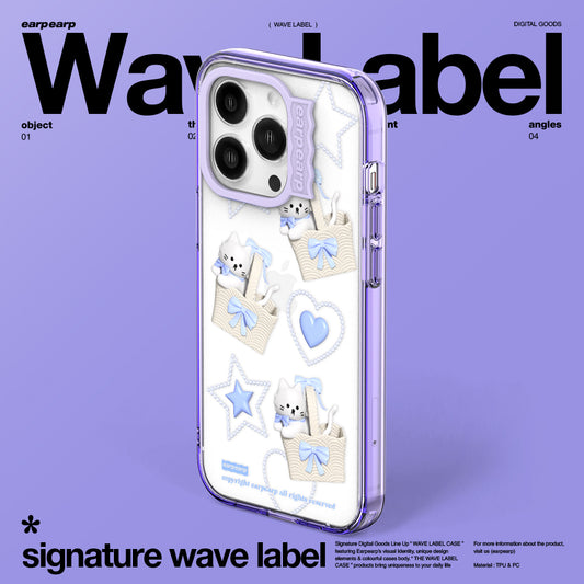 BASKET RIBBON CHICHI-PURPLE (Wave Label Clear Case)