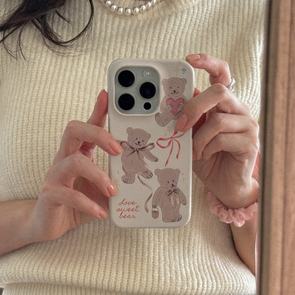 Sweet Bear Phone Case (Hard/Card Storage)