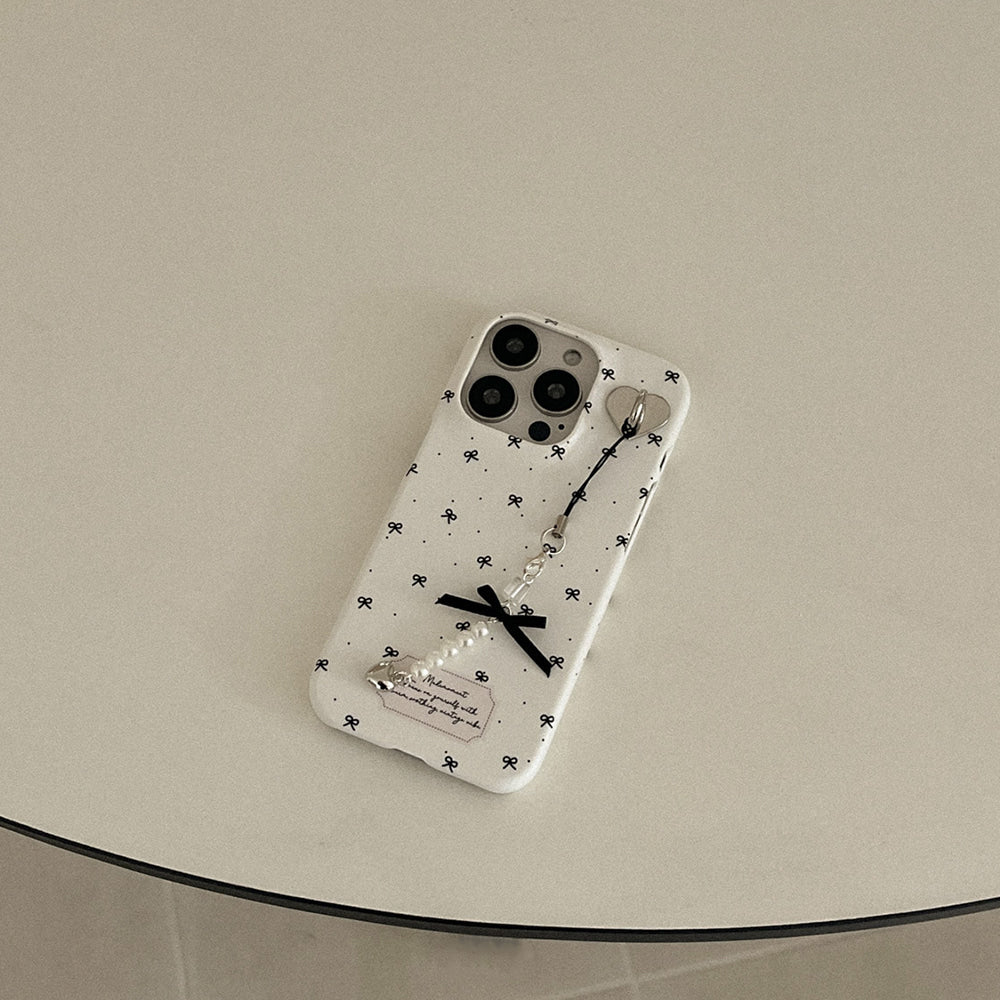 【Set】Small Ribbon Pattern (Hard 硬殼)+Tag Holder+Keyring