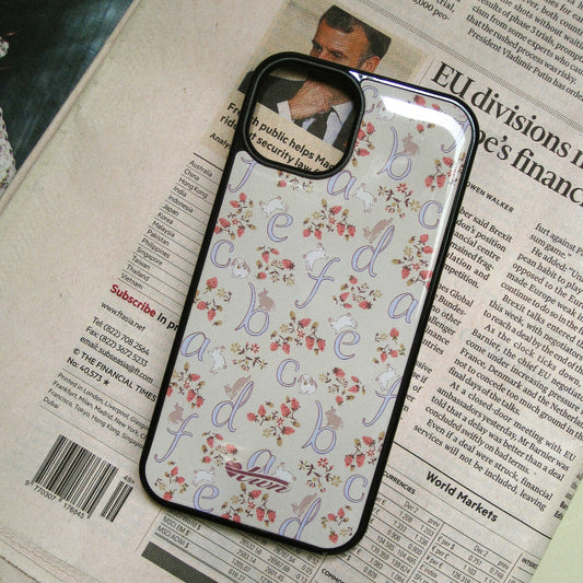 【預售~28/4】Twiner Alphabet Rabbit Phone Case (Epoxy)