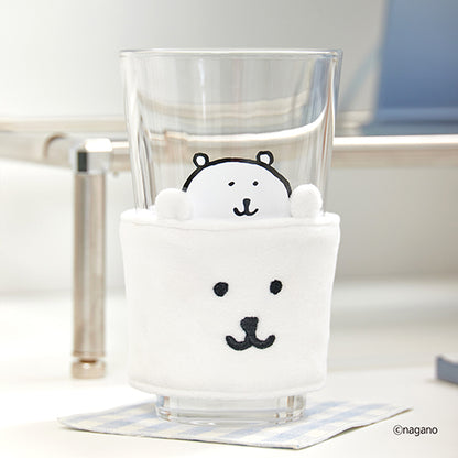 Joke Bear Glass Mug+Holder 玻璃杯+杯套