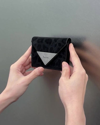 Fennec Matt Triangle Wallet - Leopard (Brown/Black)