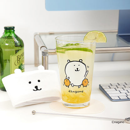 Joke Bear Glass Mug+Holder 玻璃杯+杯套