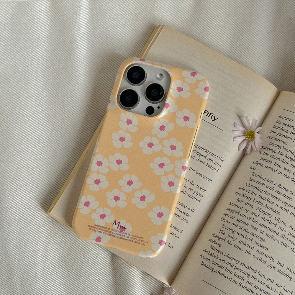 Egg Daisy Pattern Phone Case (Hard/Card Storage)