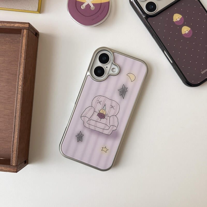 Second Morning Chilling Gumi Case (Glass Silver Bumper)