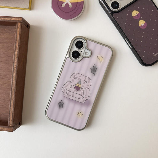 Second Morning Chilling Gumi Case (Glass Silver Bumper)