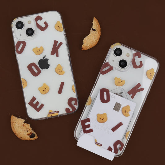 Cookies Alphabet Pattern Phone Case (Clear/Tank Clear 透明/透明Tank款)