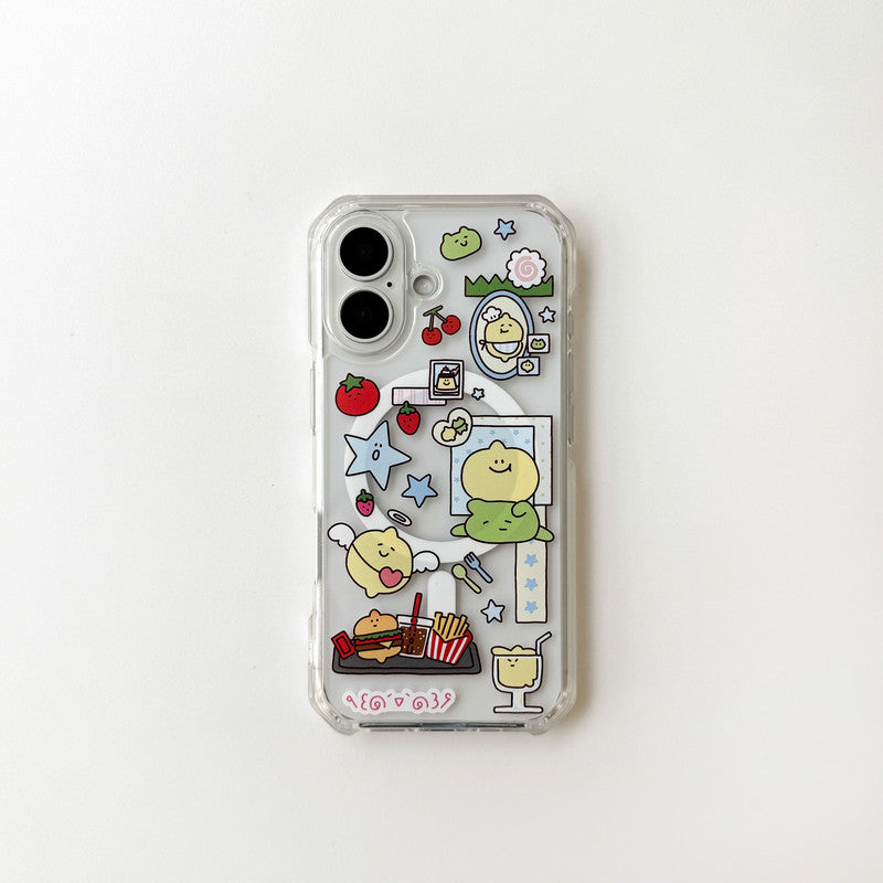 Second Morning Collage Case (Magsafe Clear)