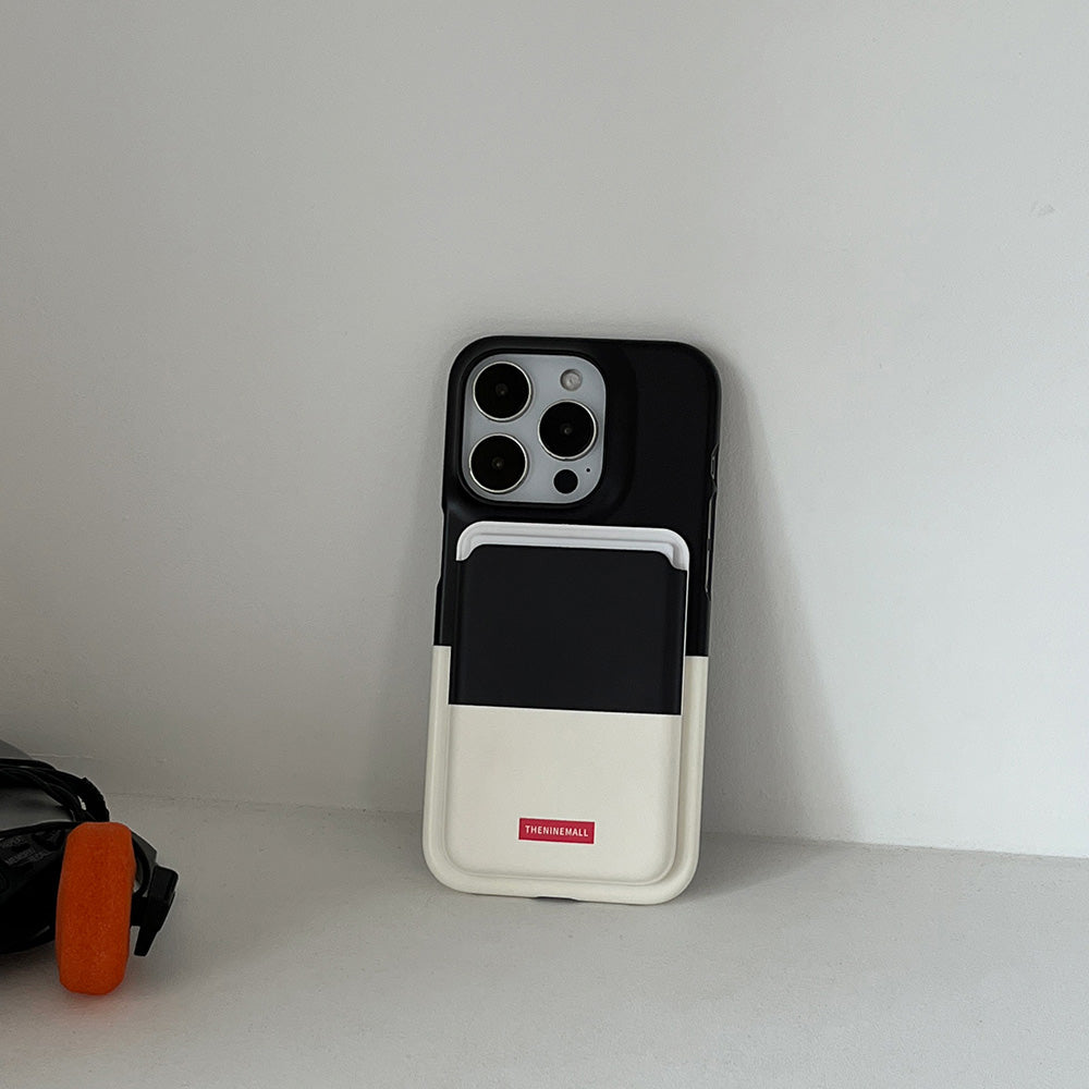 【Set】Half Coloring (Magsafe Hard) + Card Slot