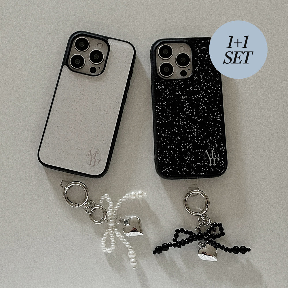 【1+1 Set】[mm]Sand Pattern Set (Bumper Case)+膠片+鎖匙扣