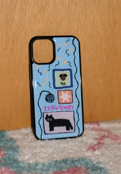 [Pre-order] Twiner Cat and Knits-Sky Phone Case (Epoxy)