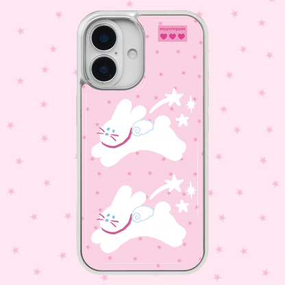 Eppah Angel Rabbit Stars Case (Silver bumper)