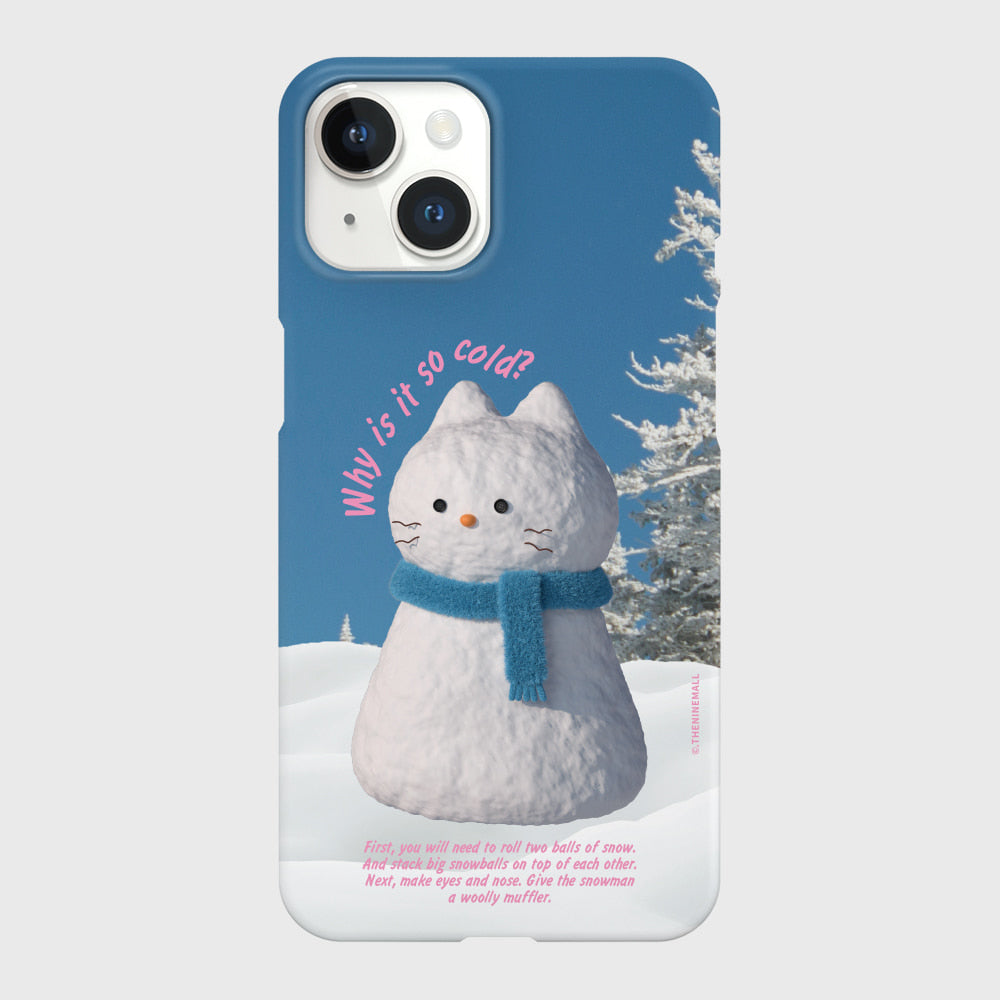 Hey Cat Snowman Phone Case (Hard/Card Storage)