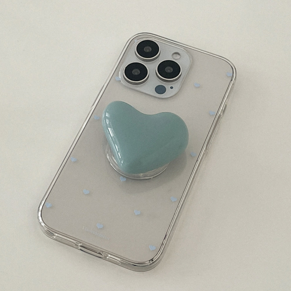 Small Heart Pattern Phone Case (Clear/Tank Clear/Clear card storage) (6色)