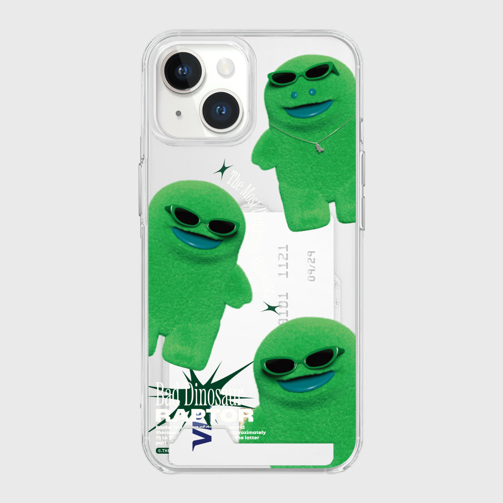 Pattern Bad Raptor Phone Case (Clear/Tank Clear/Clear Card Storage)