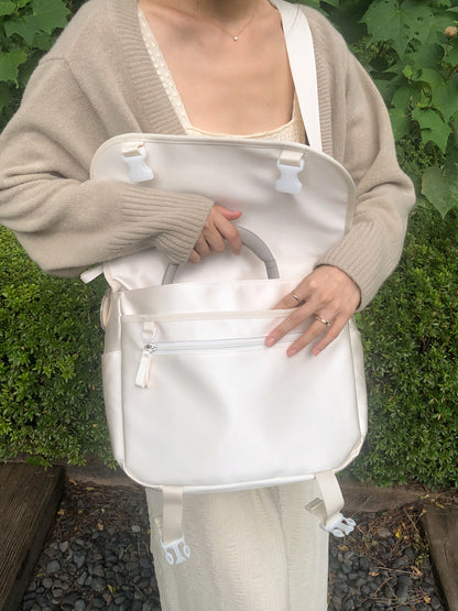 Ovuni Bon voyage messenger bag _ivory