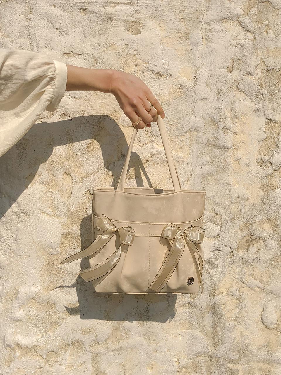 Ovuni Mini Easy Ribbon Bag_Sand beige