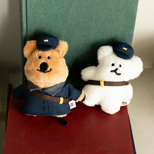 Dinotaeng Quokka & BOBO Post Flatfur Keyring