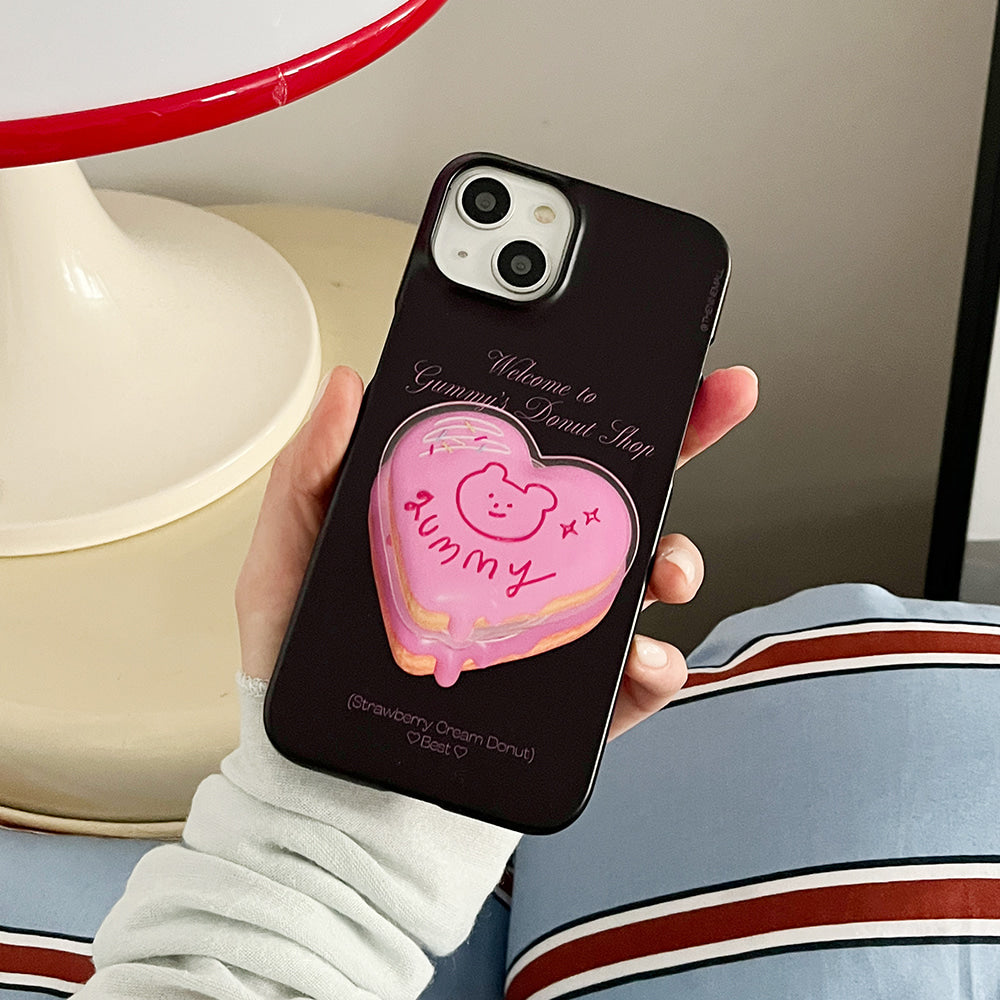 Gummy Donut Shop Phone Case (Hard/Card Storage) (4色)