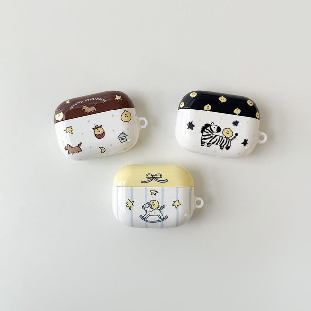 Second Morning 말 많은 세모 Airpods Case