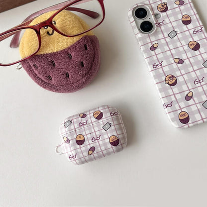 【新上架優惠🍋】Second Morning Glasses Checked Airpods Case