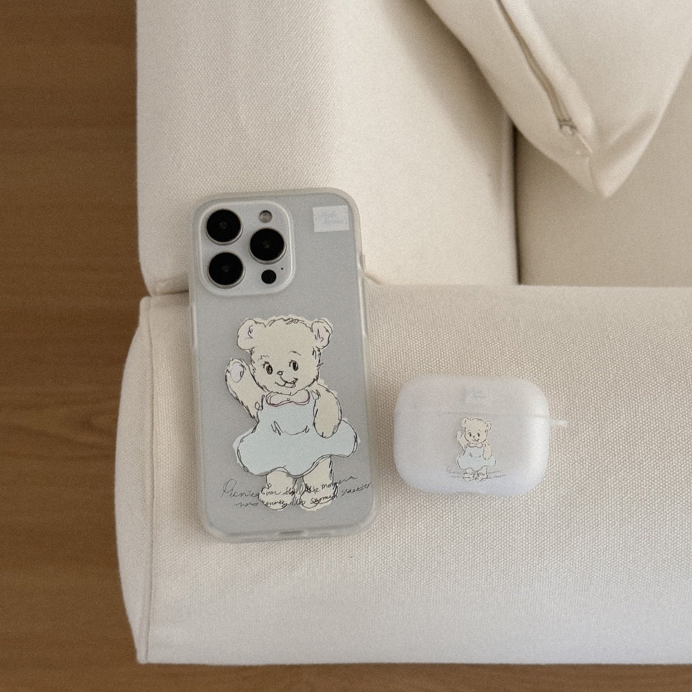 Mademoment Adorable Bear Airpods Case (半透明殼)