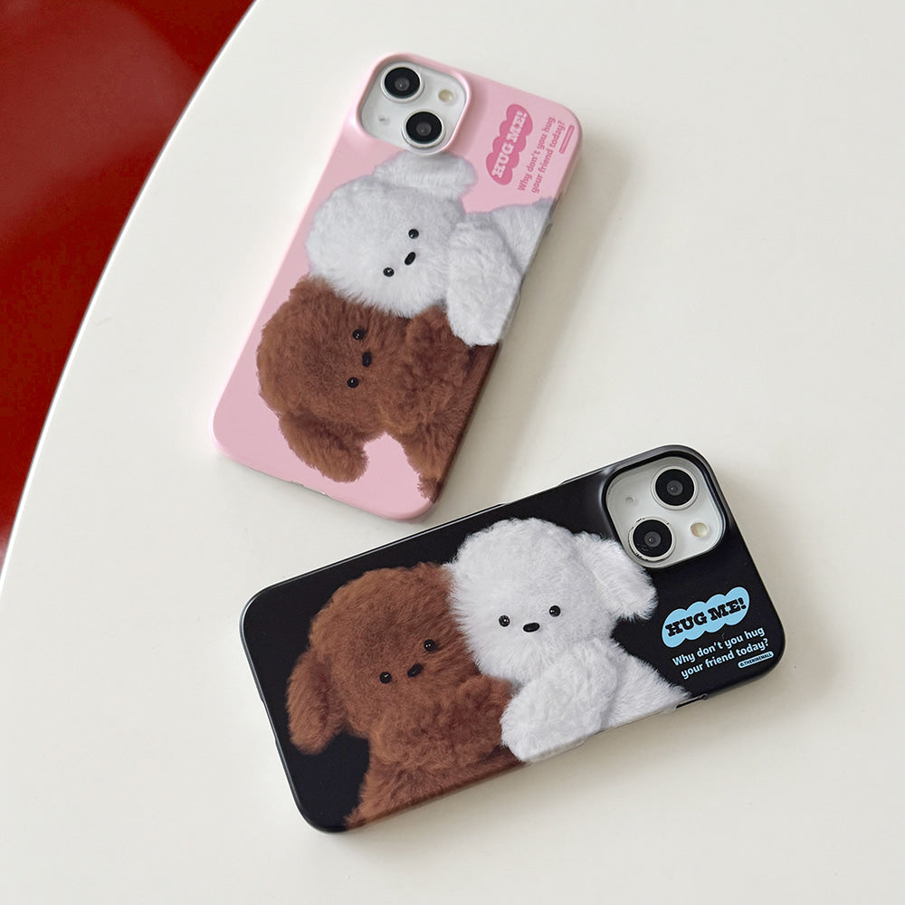 Big Hug Puppy Phone Case (Hard/Card Storage) (2色)