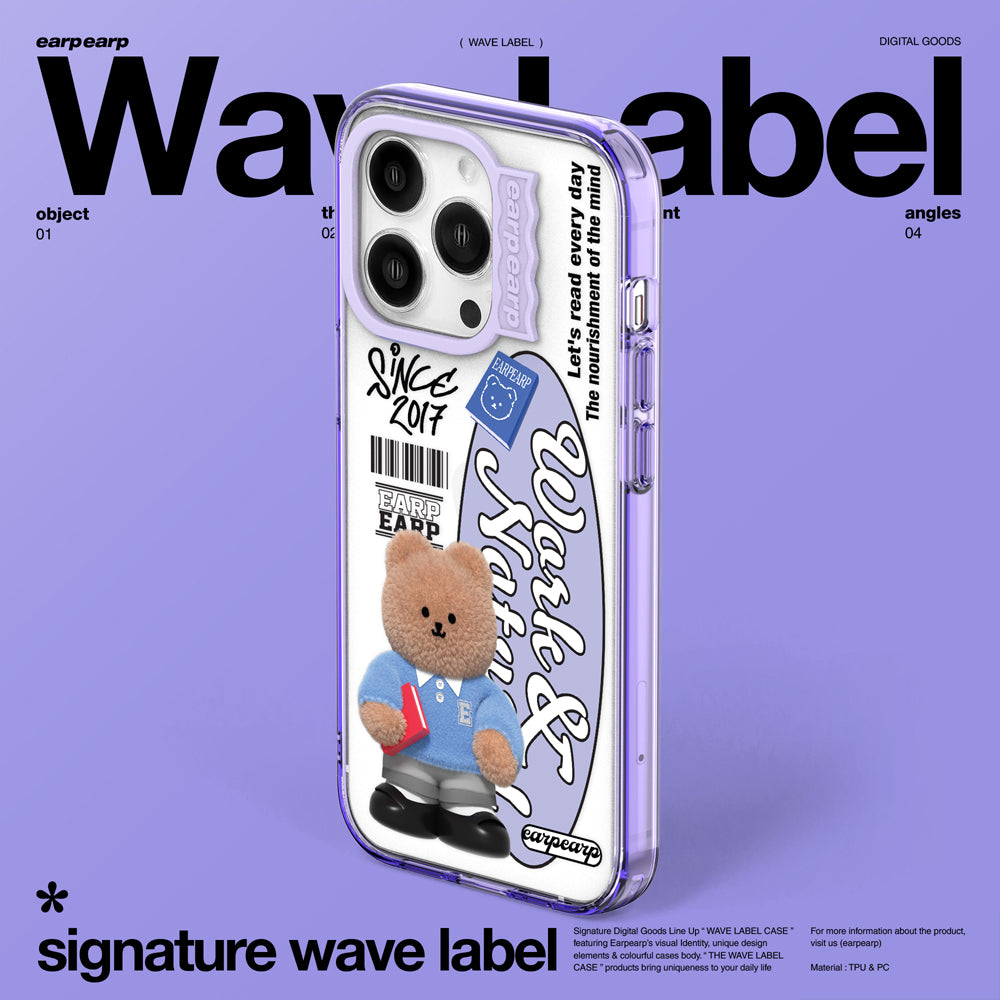 HIGH SCHOOL COVY-PURPLE (Wave Label Clear Case)