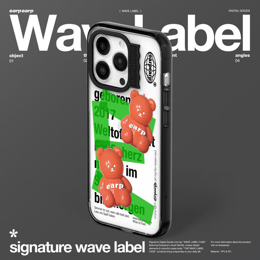 BALLOON FACO-BLACK (Wave Label Clear Case)