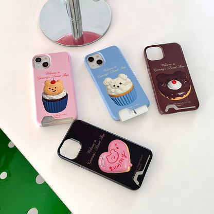 Gummy Donut Shop Phone Case (Hard/Card Storage) (4色)