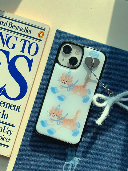 Eppah Winter Cheese Cat Case (Epoxy bumper/Glass/Magsafe)