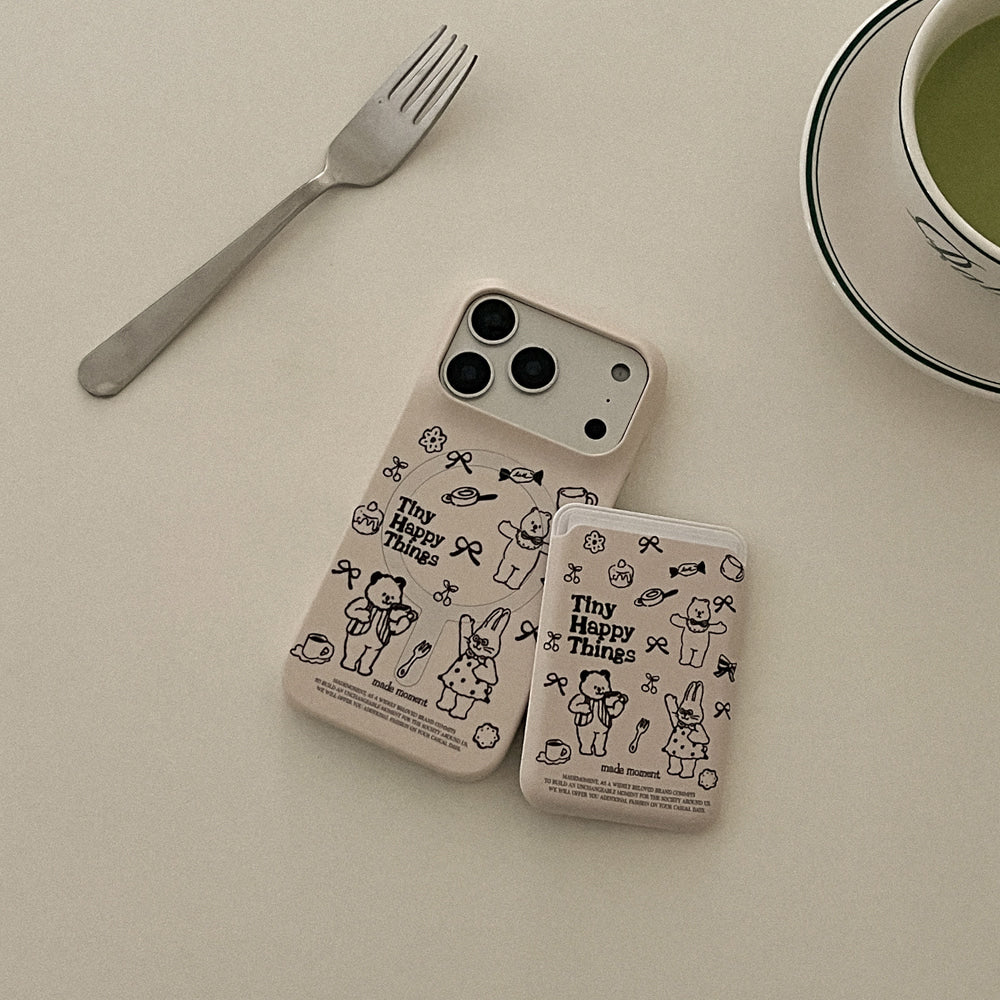 Tiny Happy Things Phone Case (Hard/Card Storage/Magsafe)