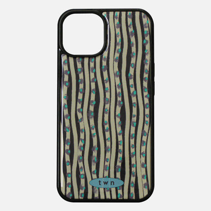Twiner Wavy Stripe(Khaki) Phone Case (Epoxy)