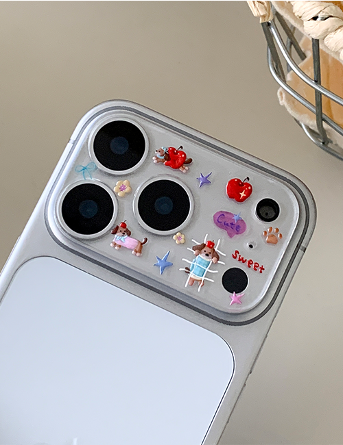 Earliner Camera Film Sticker Set_Apple Puppy 鏡頭貼+貼紙