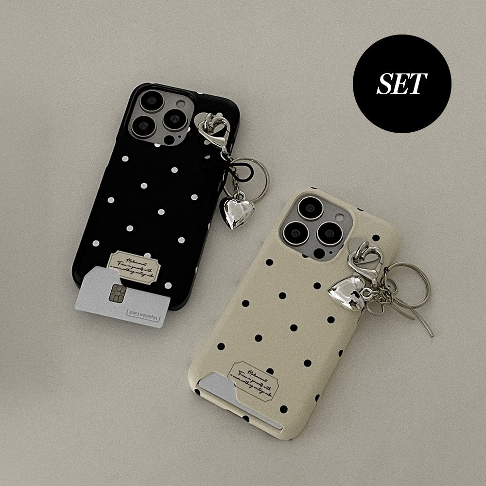 【Set】More Round (硬殼插卡款)+Tag holder+Keyring