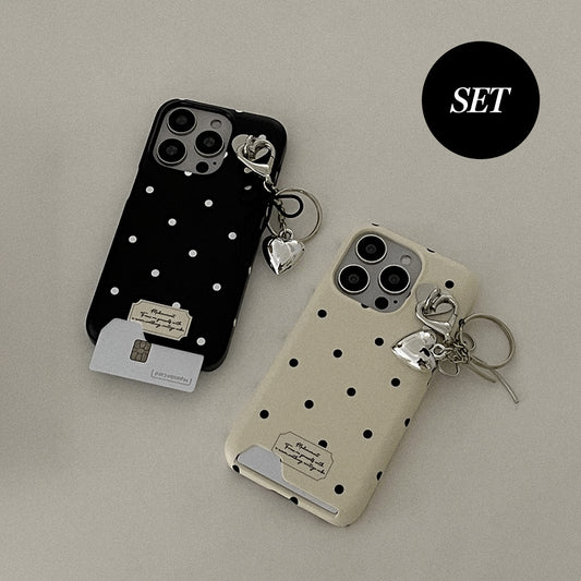 【Set】More Round (硬殼插卡款)+Tag holder+Keyring