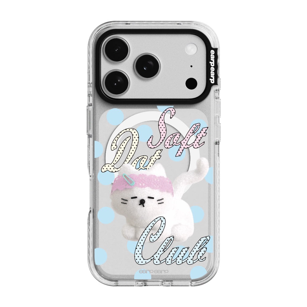 [MAGSAFE] SOFT DOT CLUB-CLEAR (Wave Label+ Case)