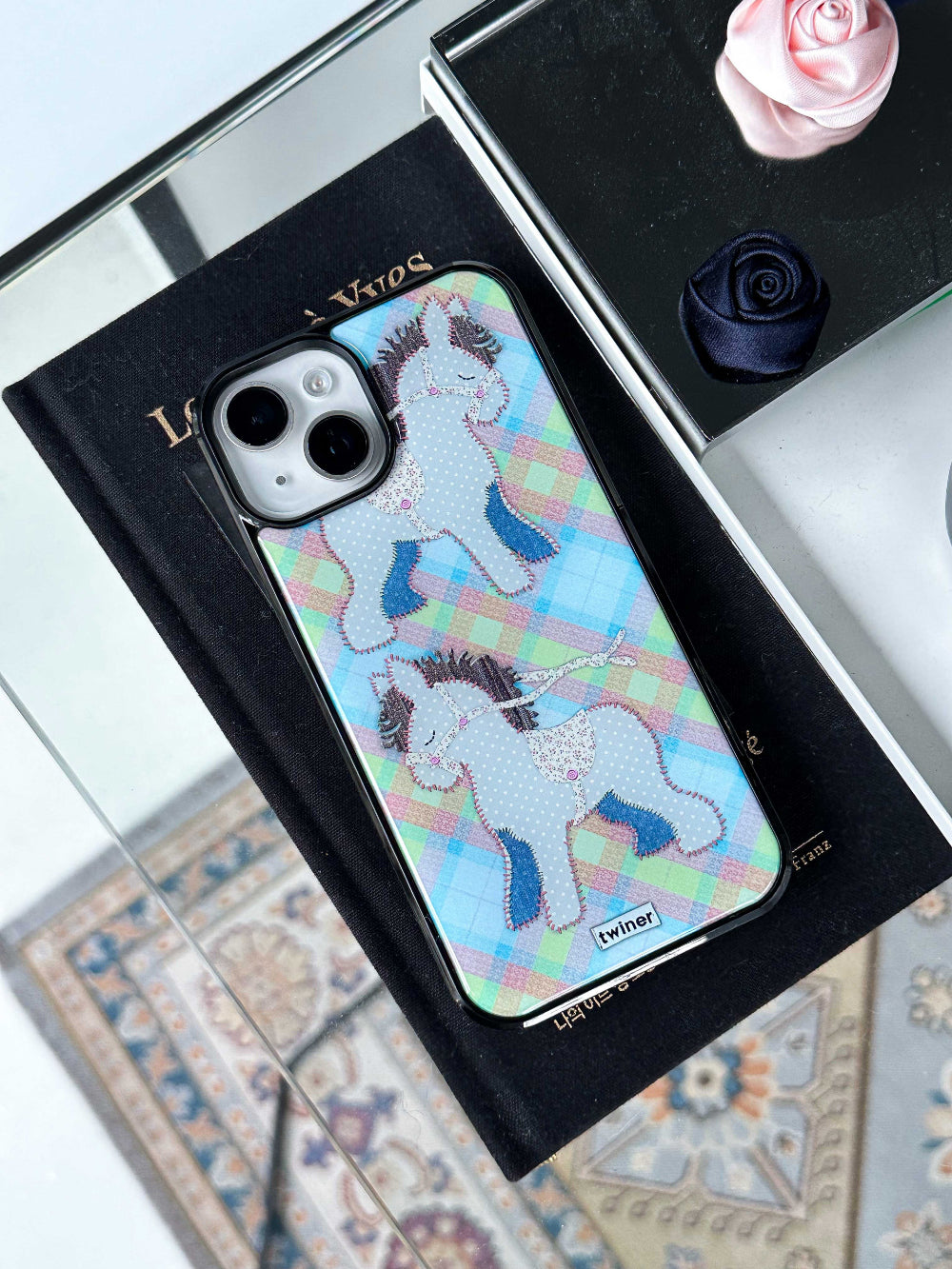 [Pre-order] Twiner Pony Patchwork Phone Case (Epoxy)