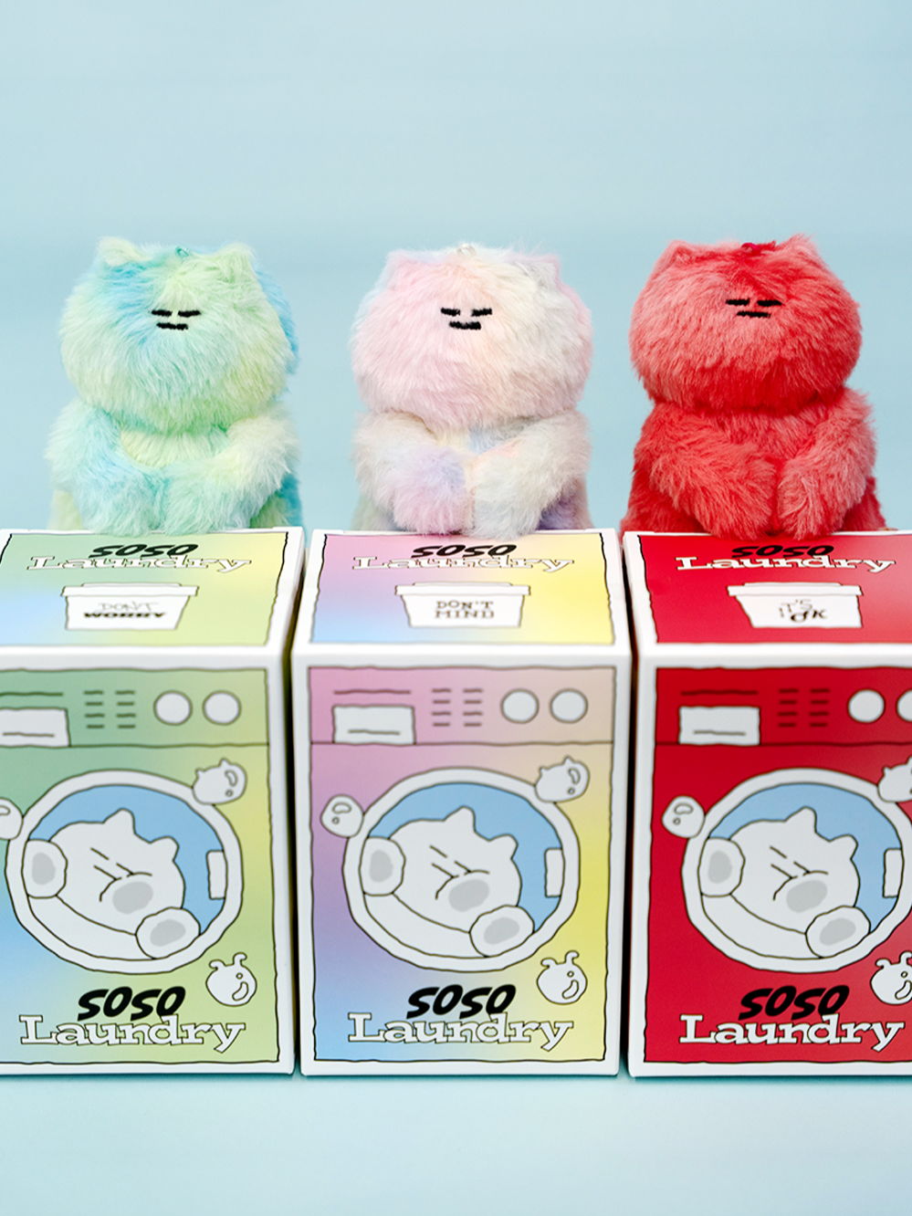 -__-SOSO Laundry Doll Keyring (6色)