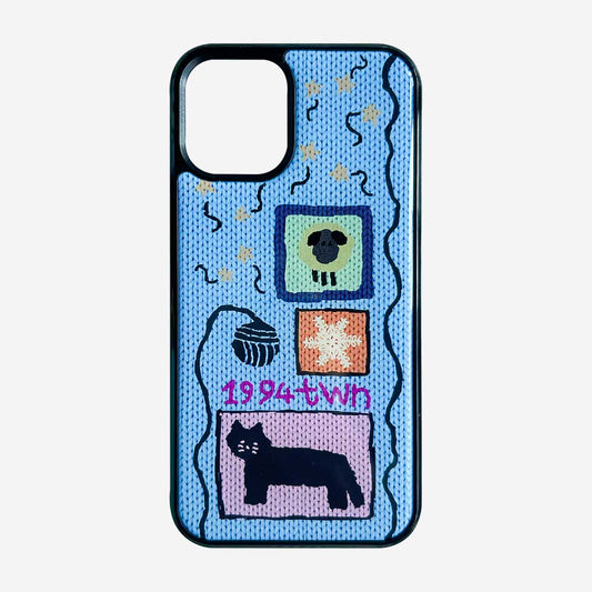 [Pre-order] Twiner Cat and Knits-Sky Phone Case (Epoxy)