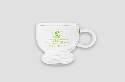 Clover Social Club Language Of Flowers Cup (Blue/Transparent/Green)