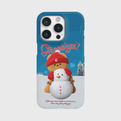 Snowman For Gummy Phone Case (Hard/Card Storage)