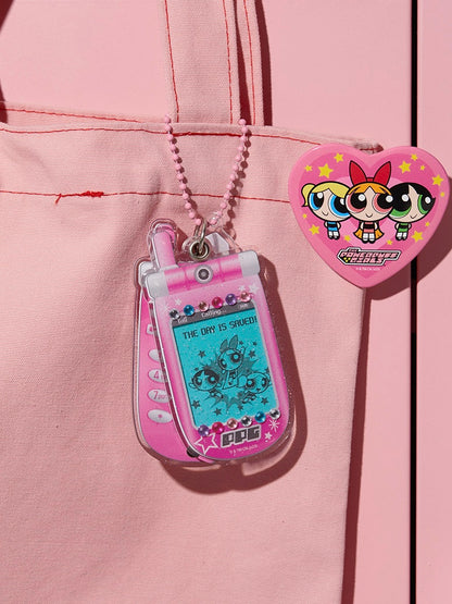 The Powerpuff Girls Phone Photo Keyring 飛天小女警